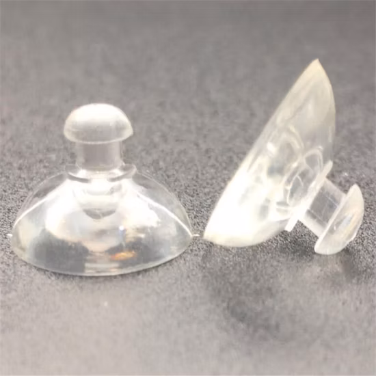 Ventosa de plástico a vácuo com rosca de parafuso, produto de borracha antivibração, peça de borracha transparente, ventosas de pvc, venda imperdível